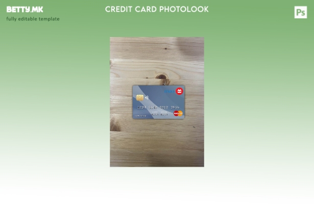 модерен стил Канада Монтреал банка Mastercard photolook преден шаблон